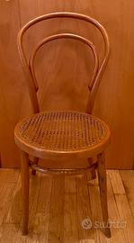 6 sedie Thonet - schienale alto - paglia Vienna