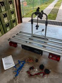 portabici universale per 4 bici gancio traino 