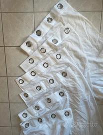 Lotto 6 pz tende velate bianche