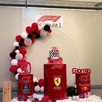 Set fusti olio Formula 1 per scenografia feste