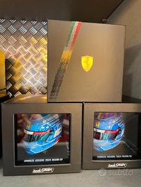 Casco azzurro Charles Leclerc Miami gp 2024