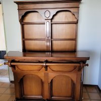 Credenza più banco da taverna stile arte povera