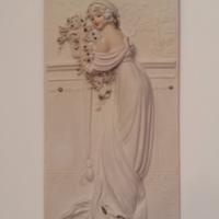 Basso rilievo in gesso 31x57