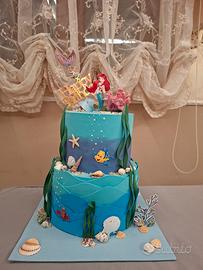 torta scenografica sirenetta