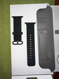 Cinturino Apple Watch 49mm Ocean Nero con Fibbia T
