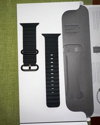 Cinturino Apple Watch 49mm Ocean Nero con Fibbia T