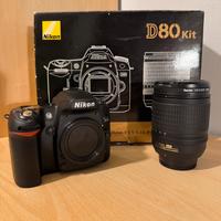 Nikon D80 kit + Zoom 18-135mm solo 400 scatti