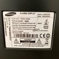 Plasma 64 TV Samsung 65 F8500