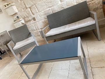 Salotto da Giardino con cuscini