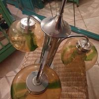Lampadario anni 70 in vetro di murano 