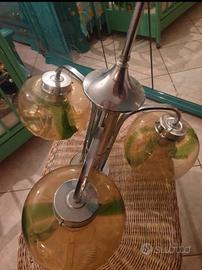 Lampadario anni 70 in vetro di murano 
