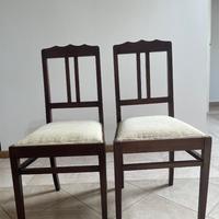 Coppia sedie vintage