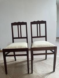 Coppia sedie vintage