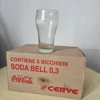 Coca-Cola Bicchieri SODA BELL Originali Nuovi