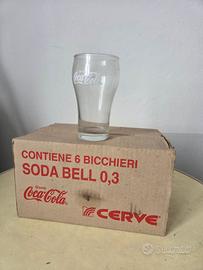 Coca-Cola Bicchieri SODA BELL Originali Nuovi