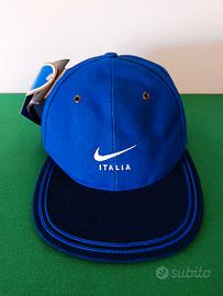 Nike Vintage Italy Figc Blue Cap New