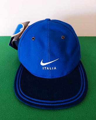 Nike Vintage Italy Figc Blue Cap New