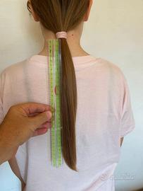 Capelli naturali biondo scuro, 30 cm