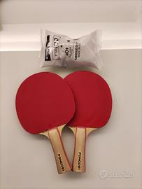 2 racchette ping pong tennis tavolo Pongori