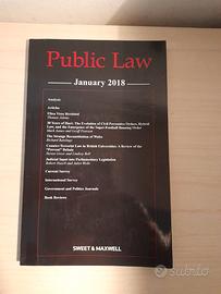 Rivista Public law gennaio 2018 sweet & maxwell