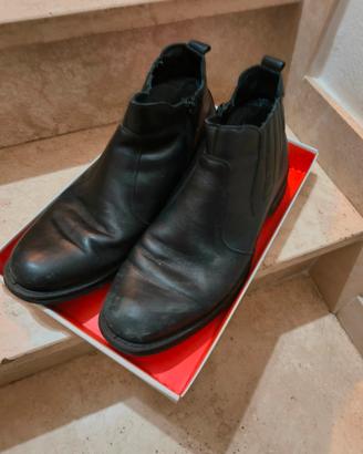 Stivaletti Eleganti Uomo/Donna Pelle Nera Chelsea 