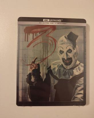 Terrifier 3 Blu Ray 4K UHD Steelbook