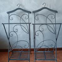 2 servomuto appendiabiti ferro battuto