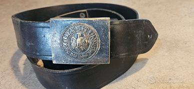 CINTURONE E FIBBIA WEHRMARCHT RARA VINTAGE WW2