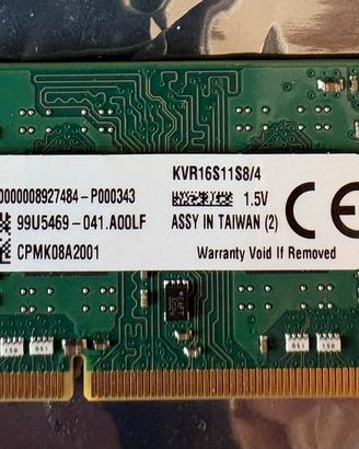 RAM DDR3 per computer portatili