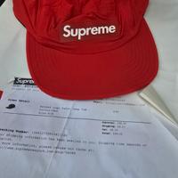 supreme Cap Raised Logo Patch Camp ss18 