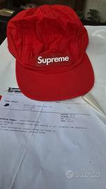 supreme Cap Raised Logo Patch Camp ss18 