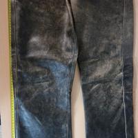 Pantaloni vera pelle uomo ASHY London