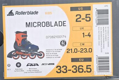 Pattini Rollerblade Microblade 33-36.5