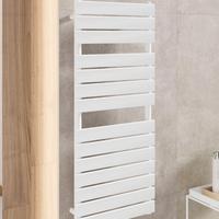 Termoarredo design a tubo piatto 120x50 cm bianco