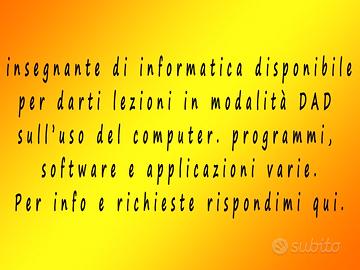 Insegnante X Lezioni in DAD
