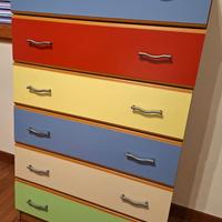 Cassettiera multicolor