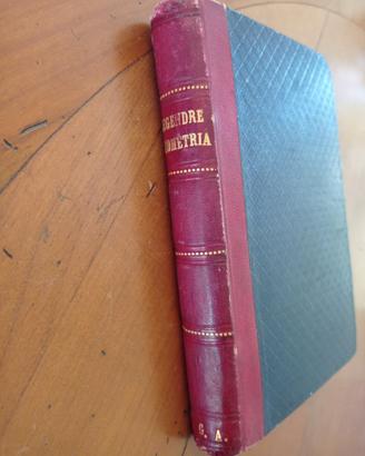 Geometria, A. M. Legendre - libro antico del 1884