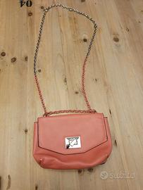 borsa a tracolla  rosa corallo