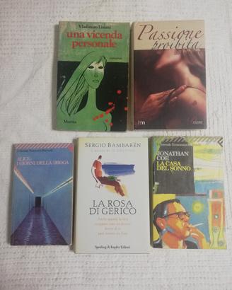 Set 5 Libri Vintage Narrativa Contemporanea 