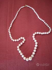 collana di corallo  rosa