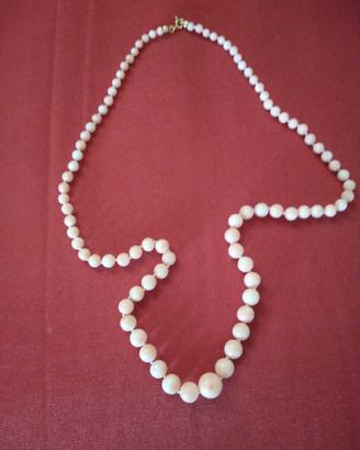 collana di corallo  rosa