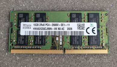 Memoria Ram SO-DDR4 16gb Notebook 