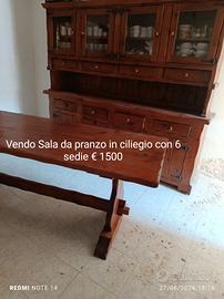 Sala da pranzo rustica in ciliegio 