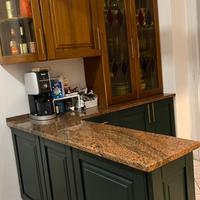 Cucina componibile verde