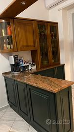 Cucina componibile verde