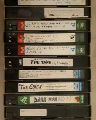 VHS registrate da TV anni 80 e 90 ecc.