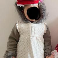 Costume di carnevale il lupo di cappuccetto rosso