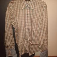 Camicia uomo Ted Baker quadretti polsino gemelli M