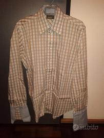 Camicia uomo Ted Baker quadretti polsino gemelli M