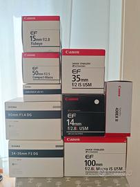 Obiettivi Canon EF